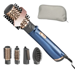 Uscător de păr-perie babyliss as966roe, 1000w, albastru