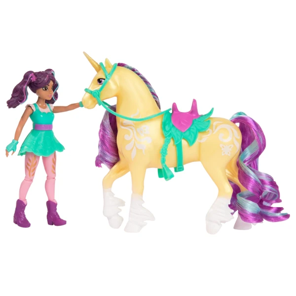Set de joacă ,,academia unicornilor: păpușele și unicornul", ass. 2