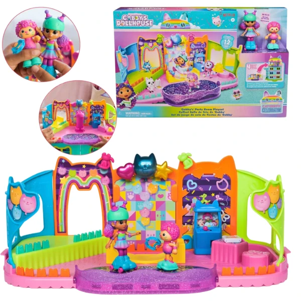 Setul de joacă: camera de petrecere, seria "gabby's dollhouse" 4