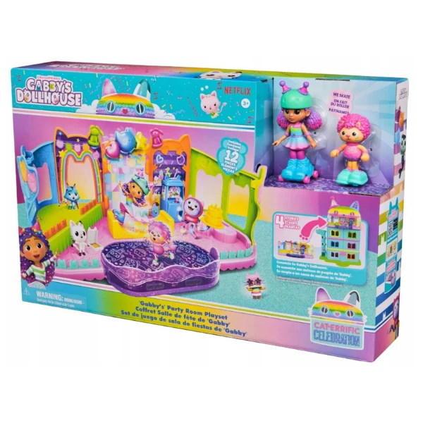 Setul de joacă: camera de petrecere, seria "gabby's dollhouse" 3