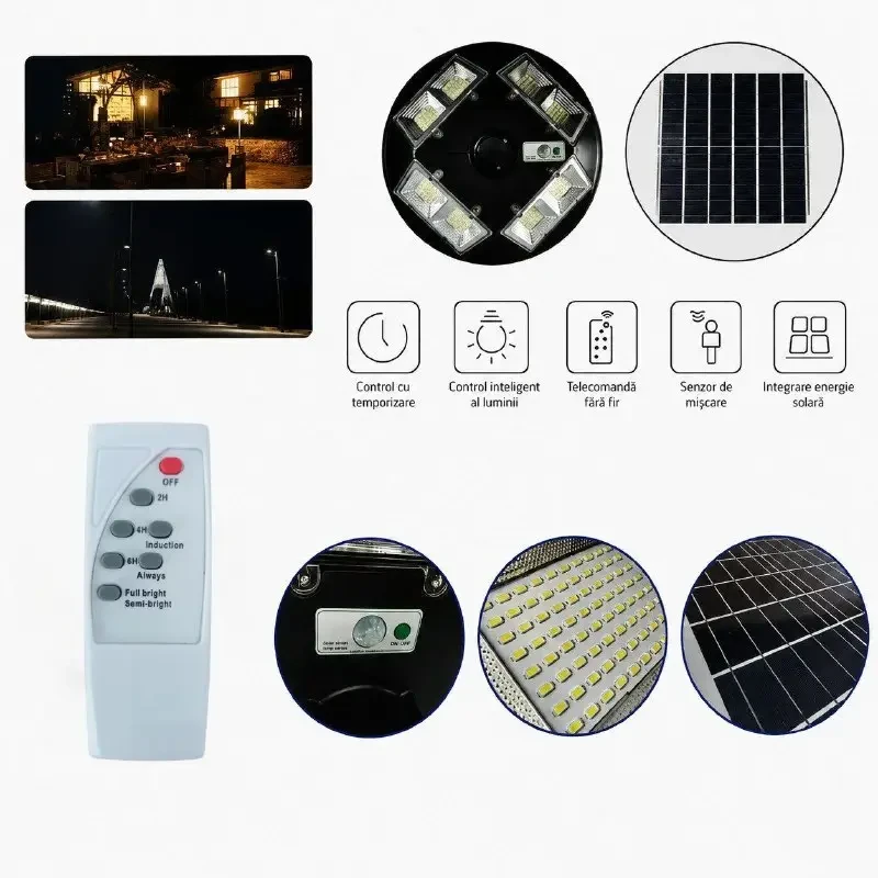 Уличный светильник jt-tyrt200w с питанием от аккумулятора 6