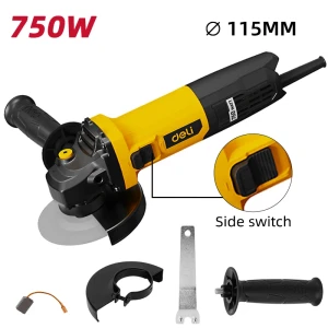 Dl-jm115-e1 polizor unghiular 750w 115mm yellow deli Thumbnail 2