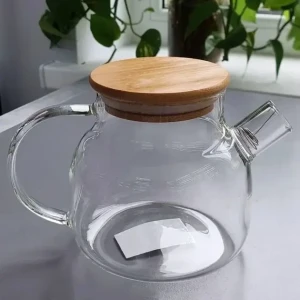 Ceainic din sticlă pentru infuzie 1lt  (90-6) 090066 Thumbnail 5