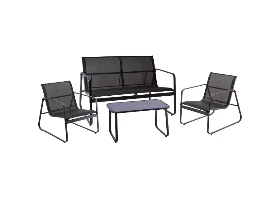 Set mobilă pentru grădină 4pcs 61*76/114*76/43*84*41 (568124) 2