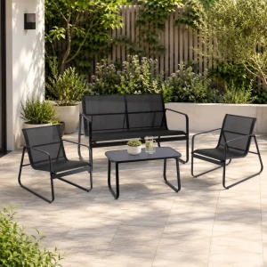 Set mobilă pentru grădină 4pcs 61*76/114*76/43*84*41 (568124)