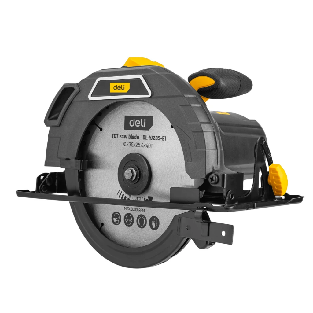 **циркулярная пила deli 2200 вт, 9-1/4" (235 мм), диск 40t** 4