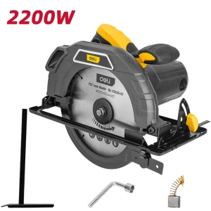 **циркулярная пила deli 2200 вт, 9-1/4" (235 мм), диск 40t**