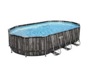 Piscina steel pro max 20' x 12' x 48"/6.10m x 3.66m x 1.22m comfort jet oval pool set/20241l