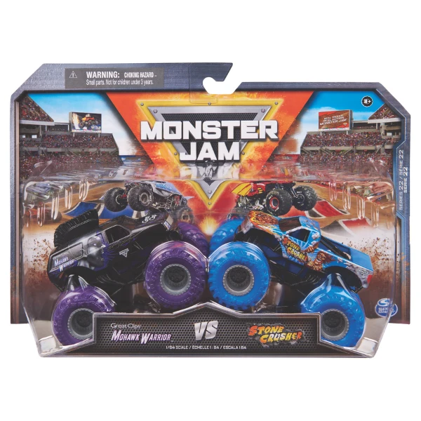 1:64 set mașinuțe metalice monster jam scară, ass. 3