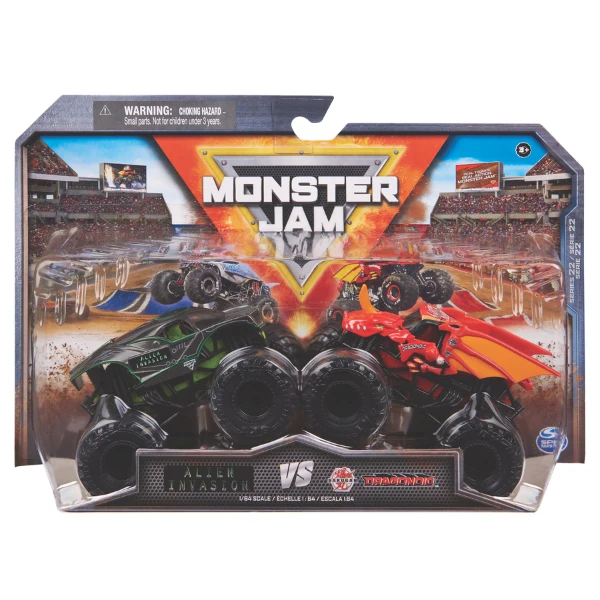 1:64 set mașinuțe metalice monster jam scară, ass. 20