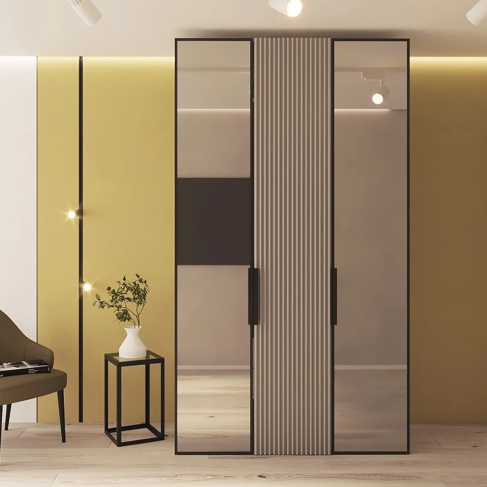 Dulap bayro modena 1350x2400x530 gri piatră 2