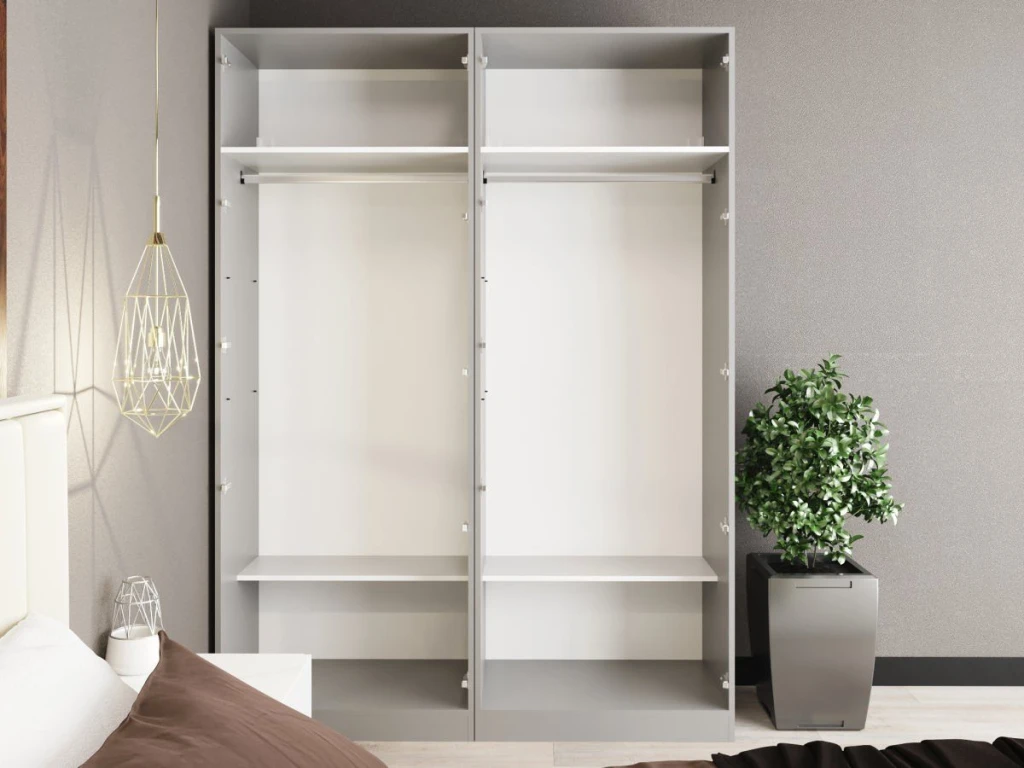 Шкаф для одежды распашной bayro serenity dulap bayro serenity 1600x2200x518 gri asfalt 3