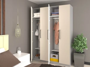 Шкаф для одежды распашной bayro serenity dulap bayro serenity 1600x2200x518 light cream Thumbnail 2