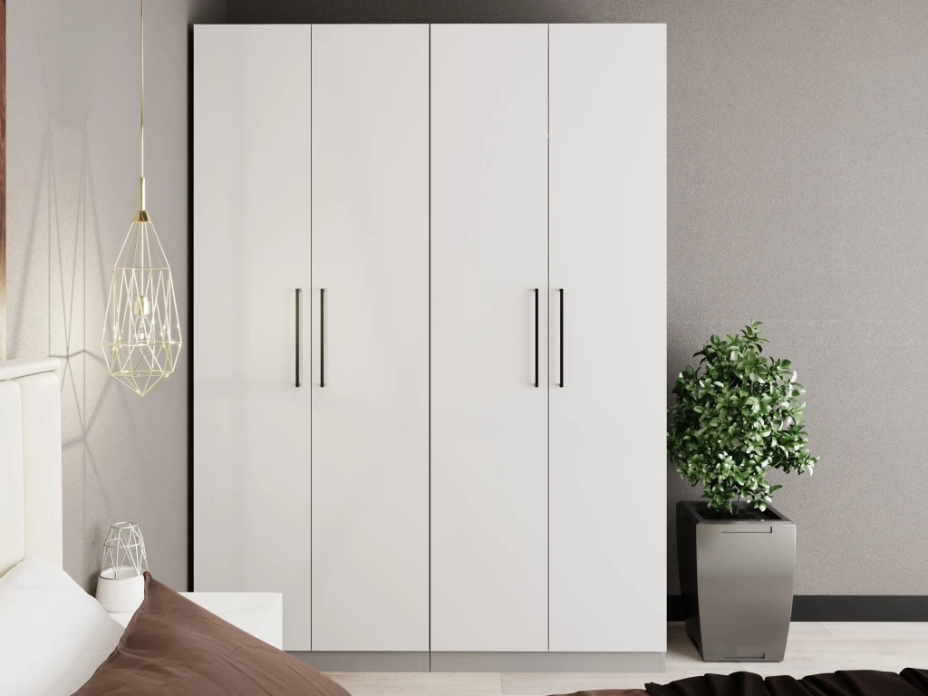Шкаф для одежды распашной bayro serenity dulap bayro serenity 1600x2200x518 light grey 2