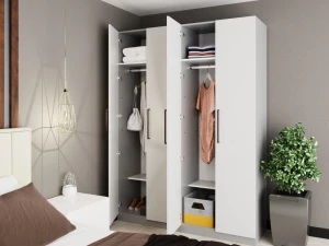 Шкаф для одежды распашной bayro serenity dulap bayro serenity 1600x2200x518 light grey Thumbnail 2