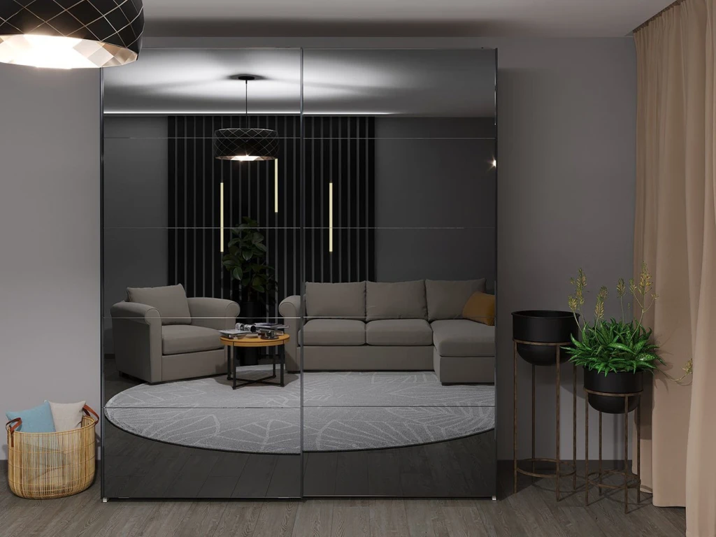 Шкаф купе top line bayro napoli 2000x2300x580 белый 4