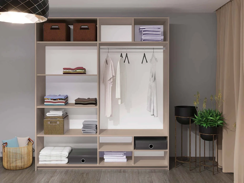 Шкаф купе top line bayro napoli 2300x2300x580 серый камень 2