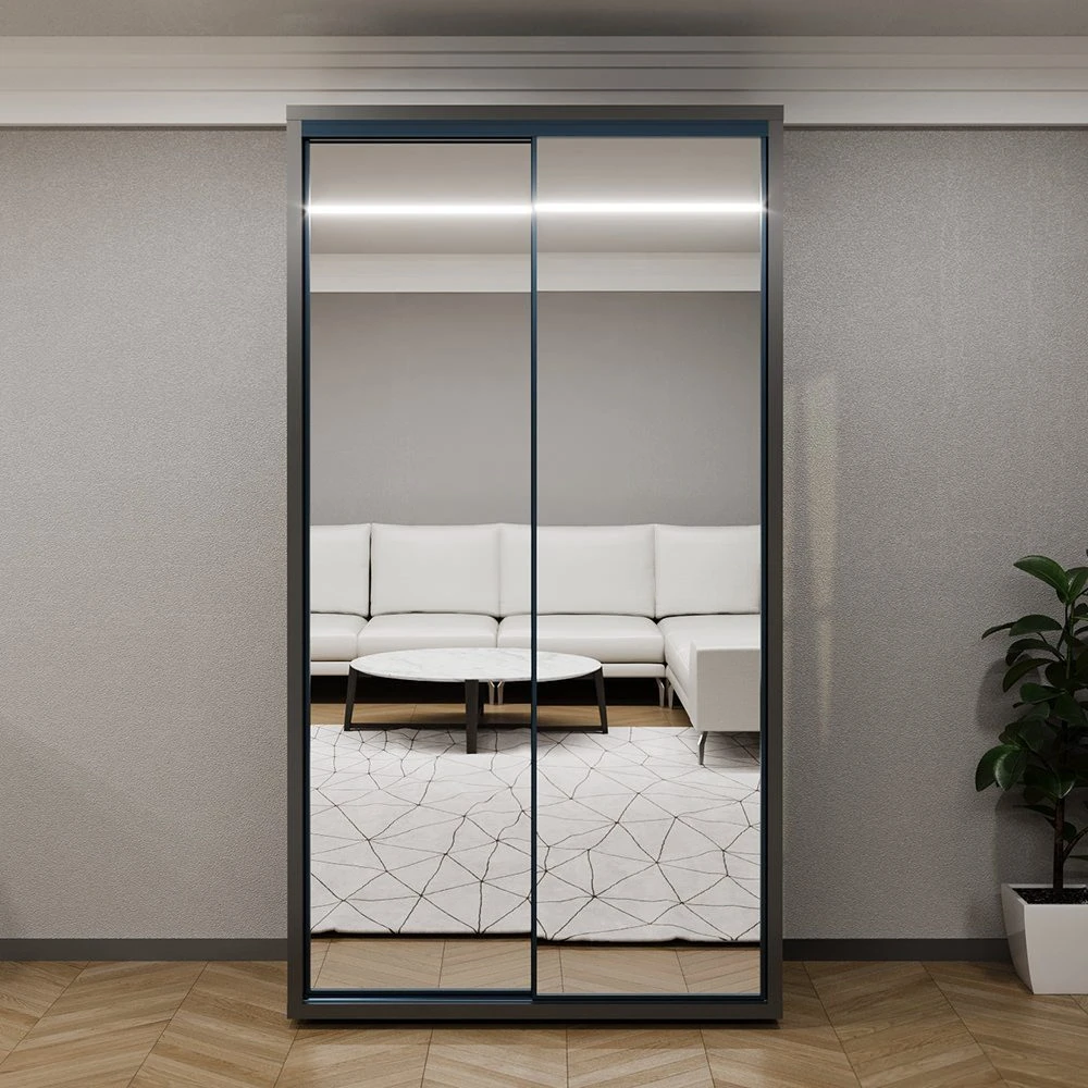 Шкаф купе bayro parma 1200x2250x600 антрацит 2