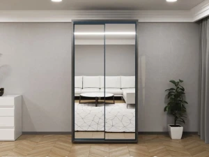 Шкаф купе bayro parma 1200x2250x600 антрацит Thumbnail 4