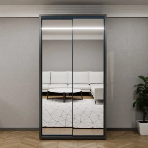 Dulap glisant bayro parma 1200x2250x600 antracit