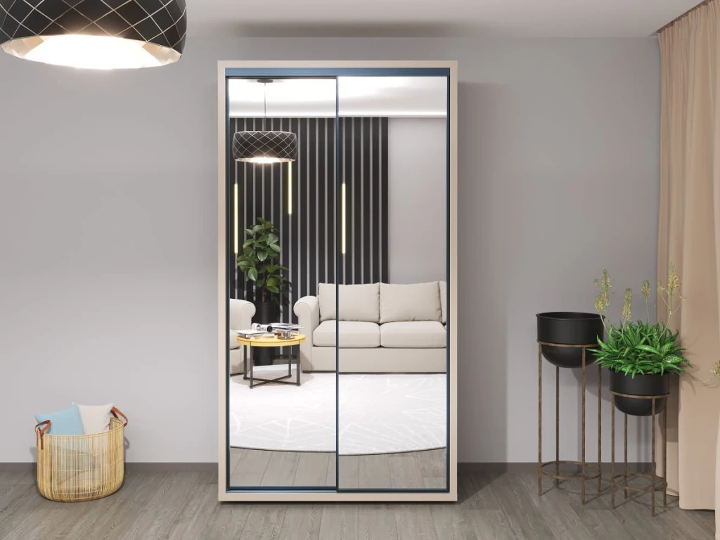 Dulap glisant bayro parma 1200x2250x600 gri piatra 4