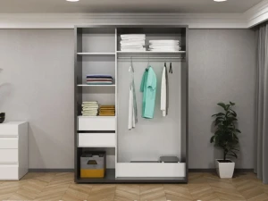 Шкаф купе bayro parma 1600x2250x600 антрацит Thumbnail 2