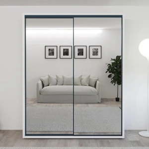 Dulap glisant bayro parma 1800x2250x600 alb