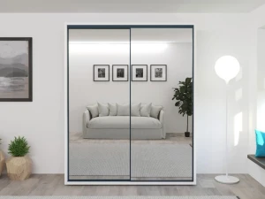 Dulap glisant bayro parma 1800x2250x600 alb Thumbnail 4