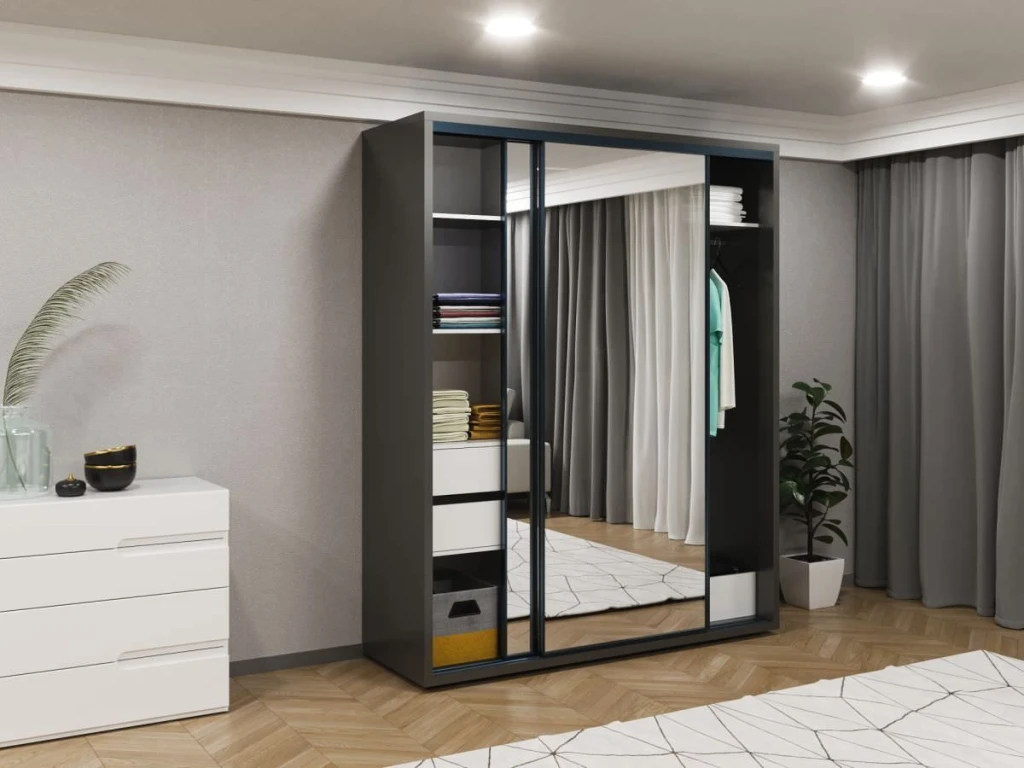 Dulap glisant bayro parma 1800x2250x600 antracit 3