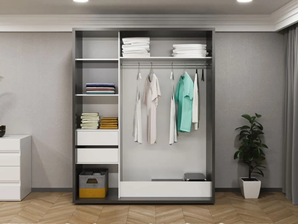 Dulap glisant bayro parma 1800x2250x600 antracit 2