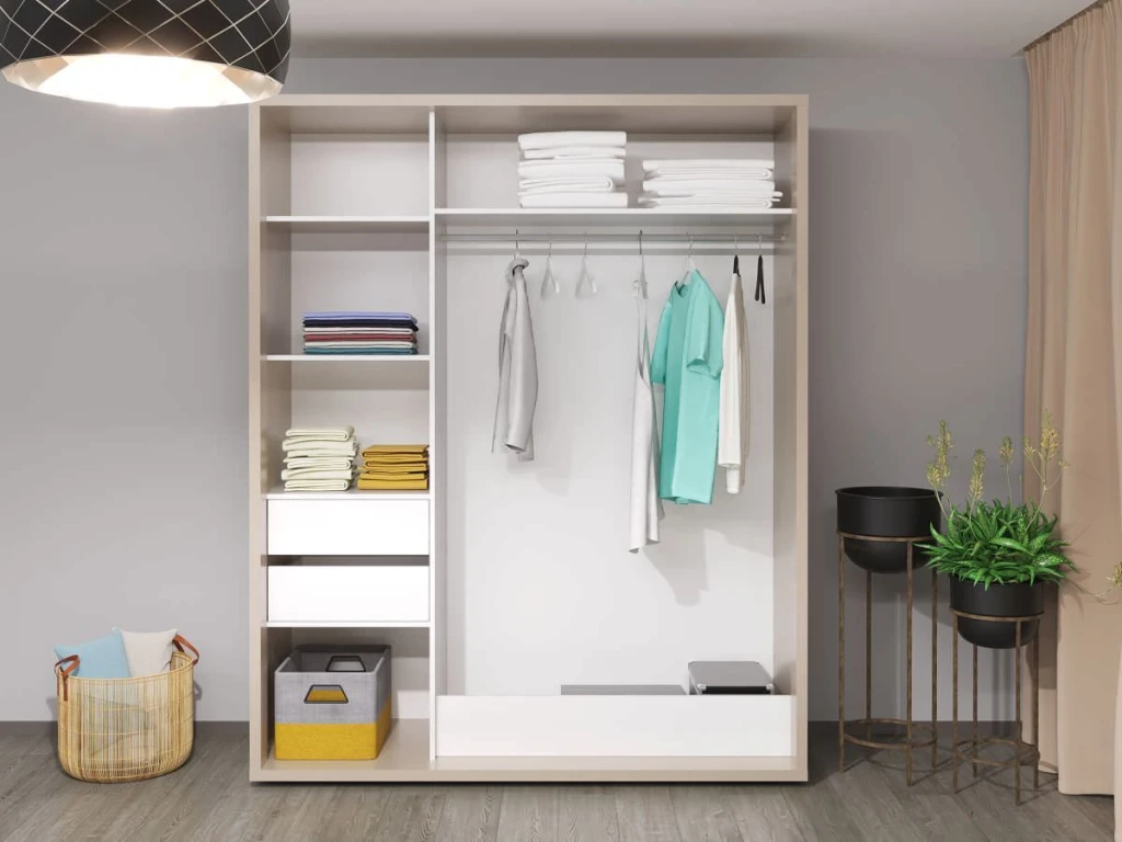 Dulap glisant bayro parma 1800x2250x600 gri piatra 2