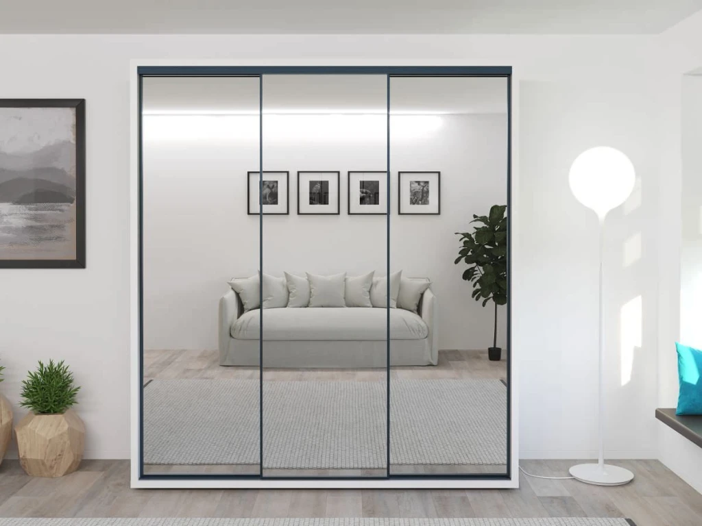 Dulap glisant bayro parma 2000x2250x600 alb 4