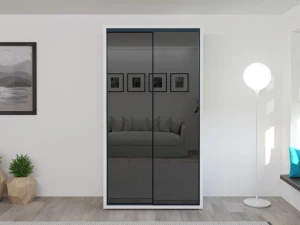 Dulap glisant bayro parma graphite 1200x2250x600 alb Thumbnail 4