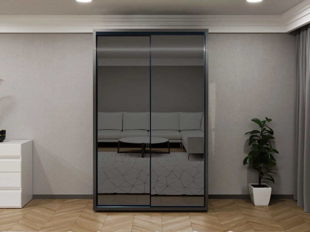 Dulap glisant bayro parma graphite 1400x2250x600 antracit 4