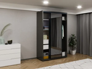 Dulap glisant bayro parma graphite 1400x2250x600 antracit Thumbnail 2