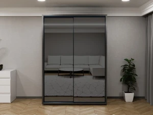Шкаф купе bayro parma graphite 1600x2250x600 антрацит Thumbnail 3