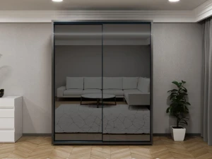 Dulap glisant bayro parma graphite 1800x2250x600 antracit Thumbnail 4