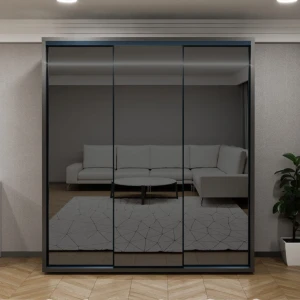 Dulap glisant bayro parma graphite 2000x2250x600 antracit