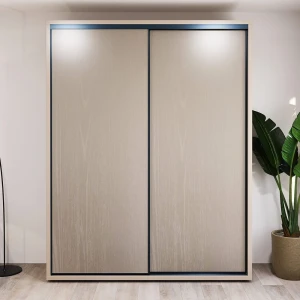 Dulap glisant bayro murano 1800x2300x600 gri piatra
