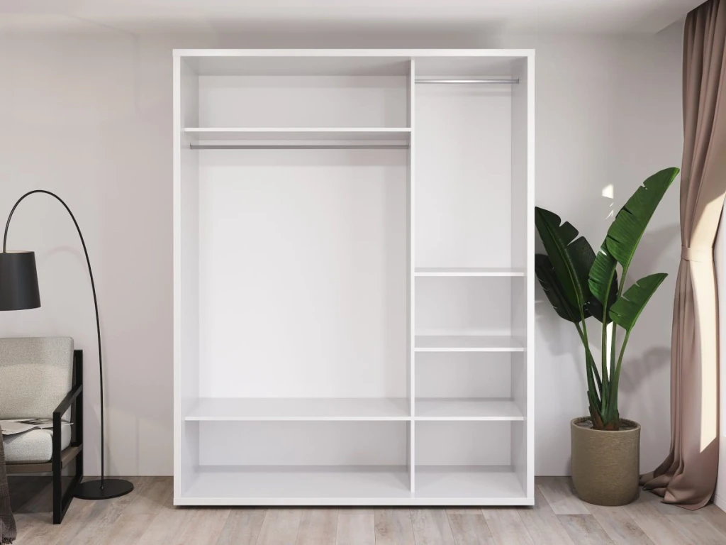 Dulap glisant bayro murano 1800x2300x600 alb 3
