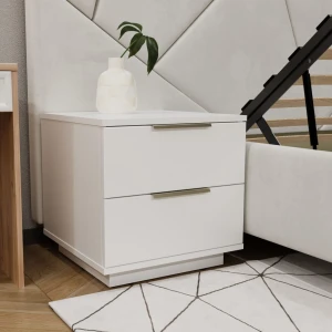 Noptiera bayro napoli 500x500x500 alb mat