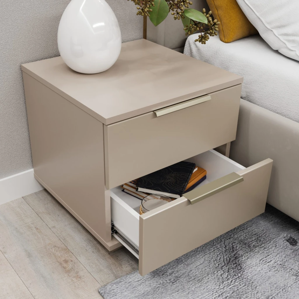 Noptiera bayro napoli 500x500x500 gri piatra 2