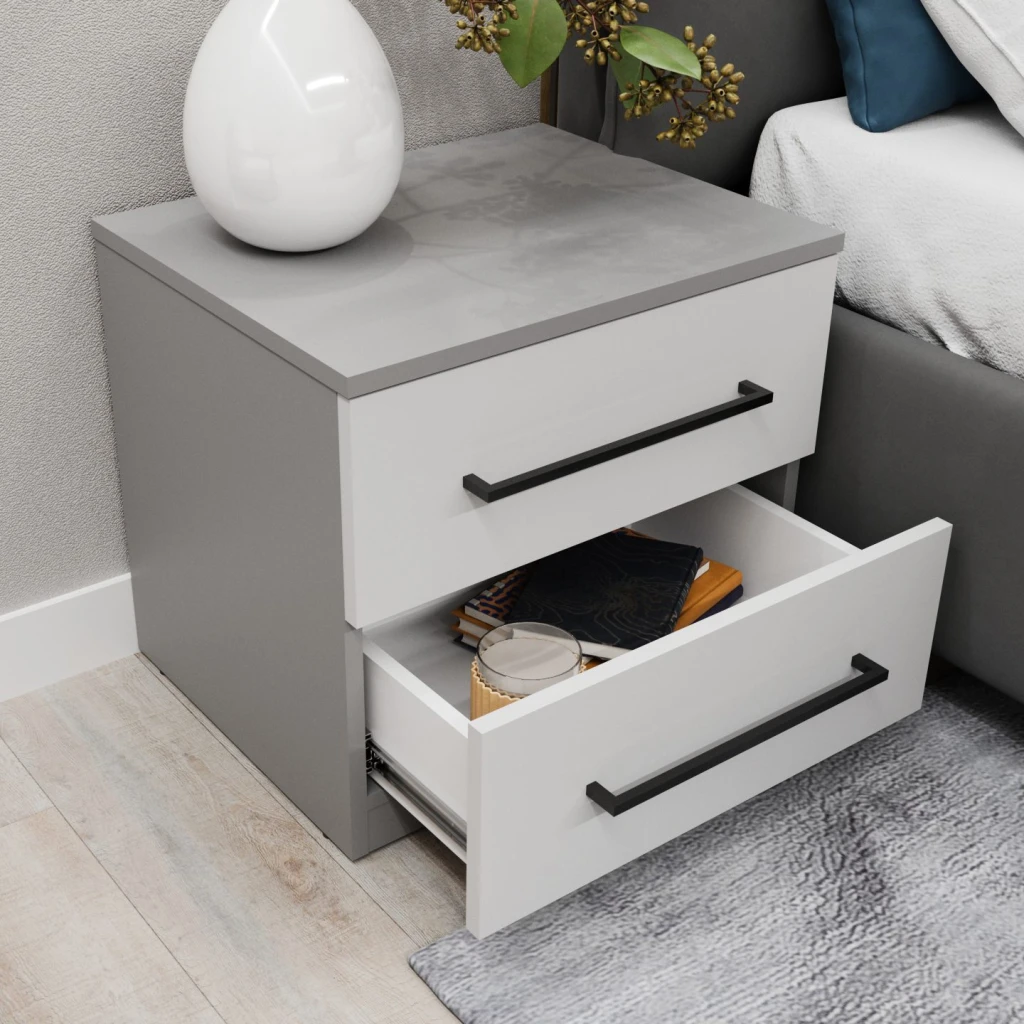 Noptiera bayro serenity 550x500x450 gri asfalt front gri 2