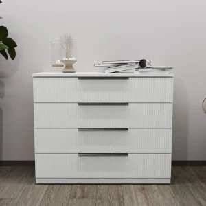 Comodă bayro murano 1000x810x450 mdf 18mm positano alb mat