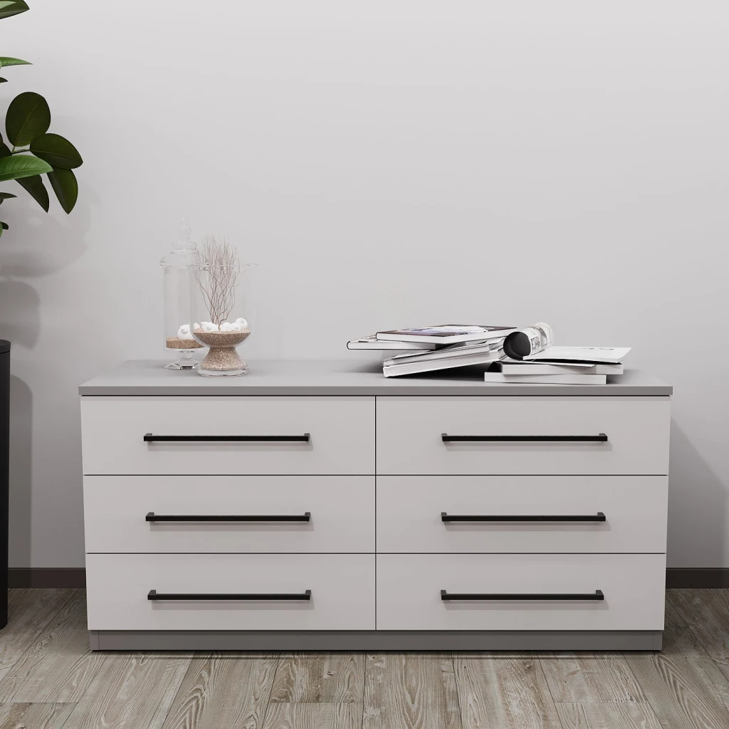 Comodă bayro serenity 1200x560x450 gri asfalt front gri 2