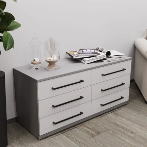 Comodă bayro serenity 1200x560x450 gri asfalt front gri Thumbnail 2
