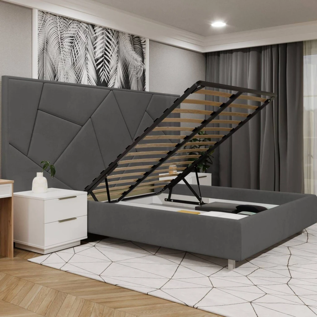Pat bayro elegans 1600x2000 cu mecanism de ridicare stofă categoria i 3