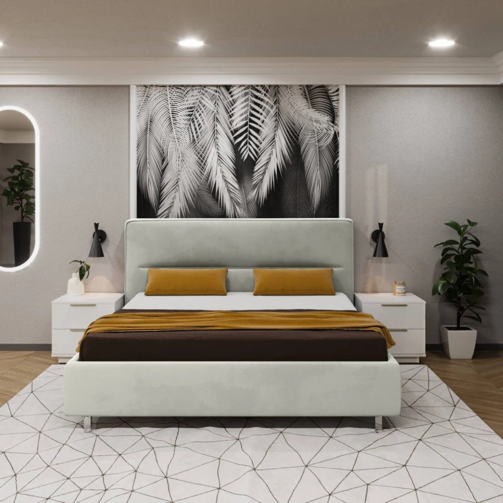 Кровать bayro harmonybed pro 1400x2000 c подъёмным механизмом ткань категория i 2