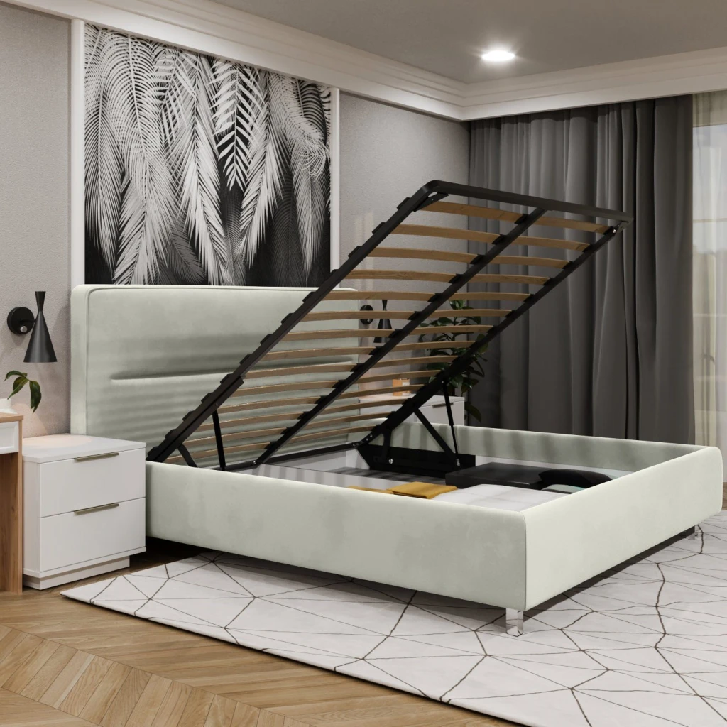 Pat bayro harmonybed pro 1400x2000 cu mecanism de ridicare stofă categoria i 4