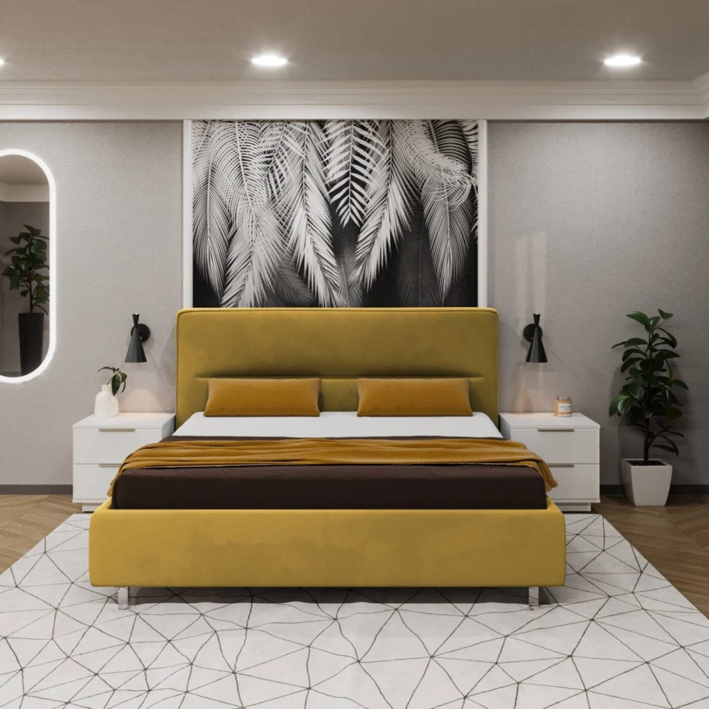 Кровать bayro harmonybed pro 1600x2000 c подъёмным механизмом ткань категория ii 2